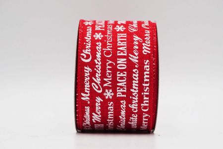 Merry Christmas Wired Ribbon_KF7185GC-7-7_red